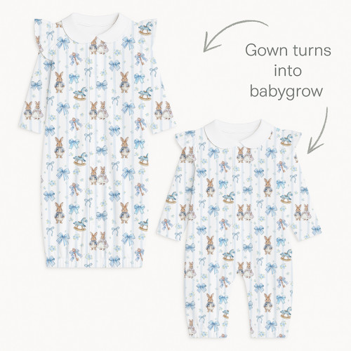 Baby converter gown with co..