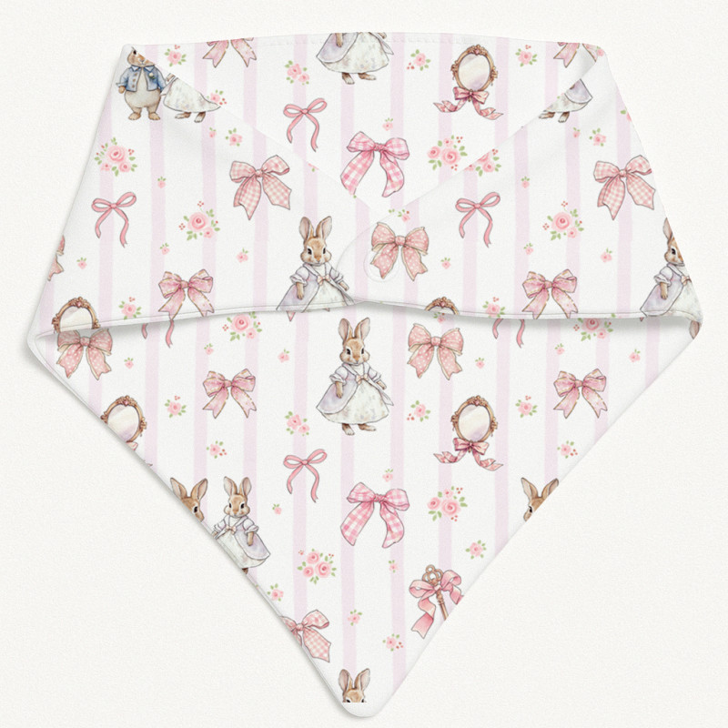 Triangle Bandana Bib for Babies Bib001 LULU PINK