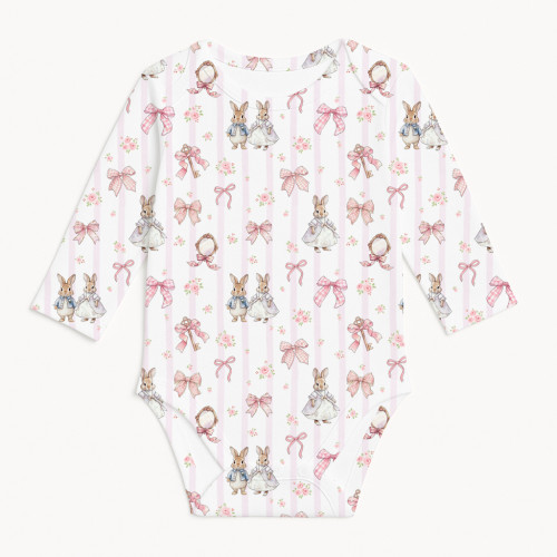 Printed Long-Sleeved Bodyve..
