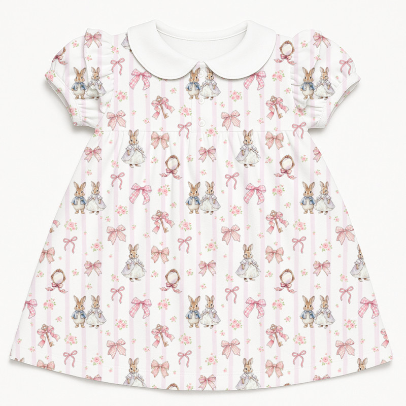 Supima Cotton Night Dress with Ruffle DR019CL LULU PINK