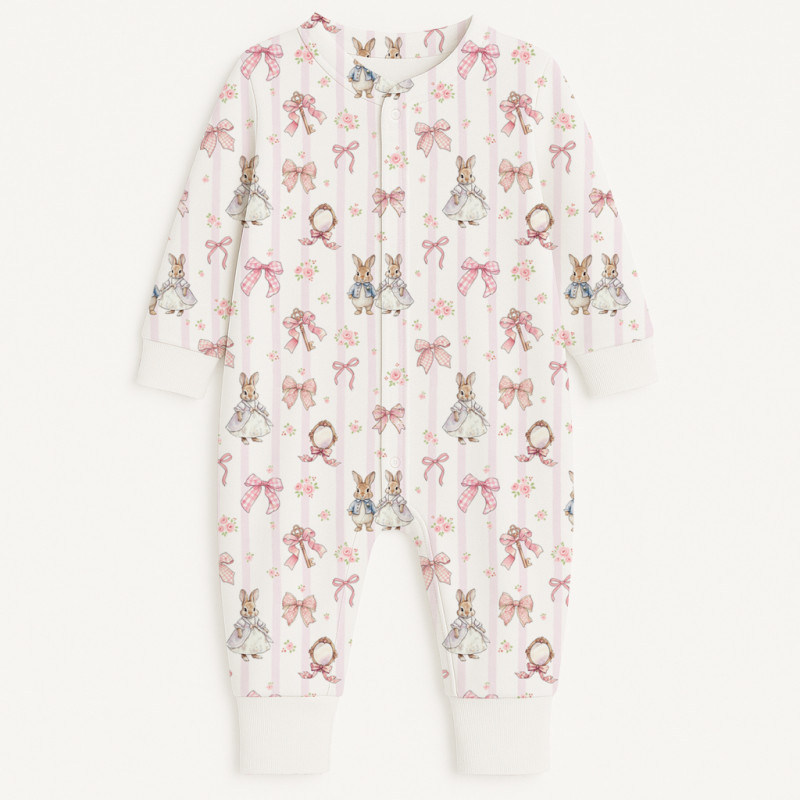 Long sleeve Romper for baby K060 LULU PINK