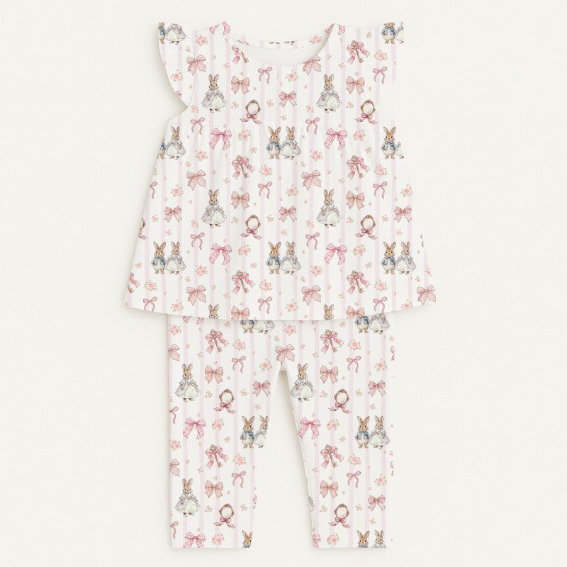 Yoke Girls Pyjama 100% organic Cotton PJ015 LULU PINK
