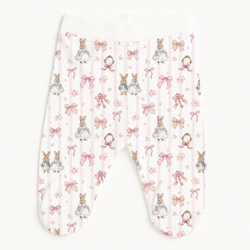 Footed Baby Pants SH002 LULU PINK Footed Baby Pants SH002 LULU PINK