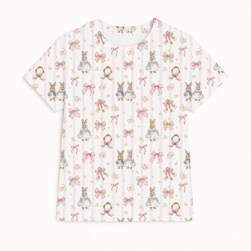 Short Sleeve T-shirt for Boys and Girls TSH001 LULU PINK Short Sleeve T-shirt for Boys and Girls TSH001 LULU PINK