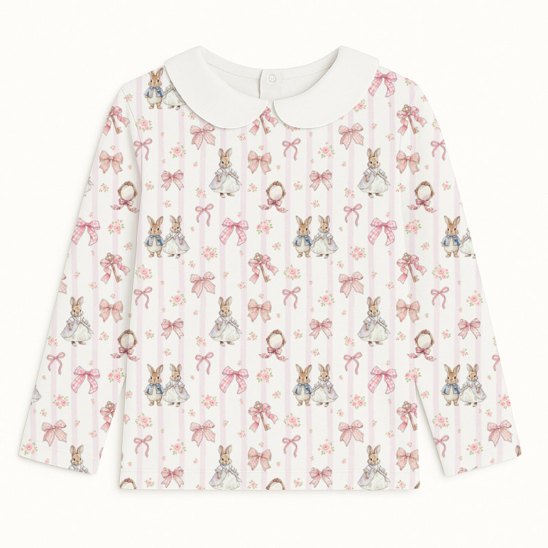 Long Sleeve T-shirt for Boys and Girls з комiрцем TSH002CL LULU PINK Long Sleeve T-shirt for Boys and Girls з комiрцем TSH002CL LULU PINK