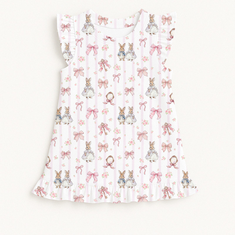 Frill Trim Sleeveless Top for Girls TSH003 LULU PINK Frill Trim Sleeveless Top for Girls TSH003 LULU PINK
