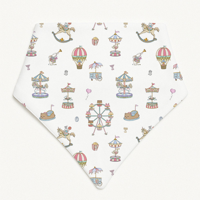 Triangle Bandana Bib for Babies Bib001 MERRY GO