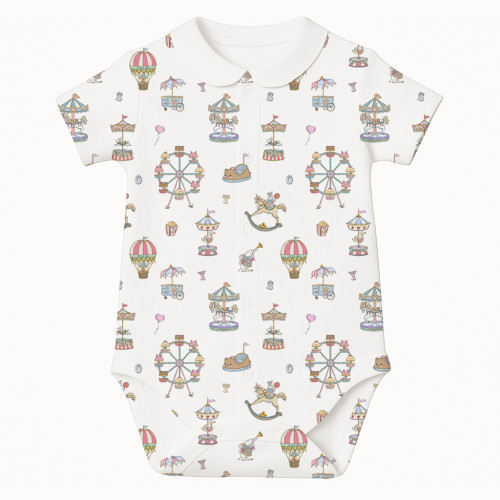 Printed Short-Sleeve Front ..