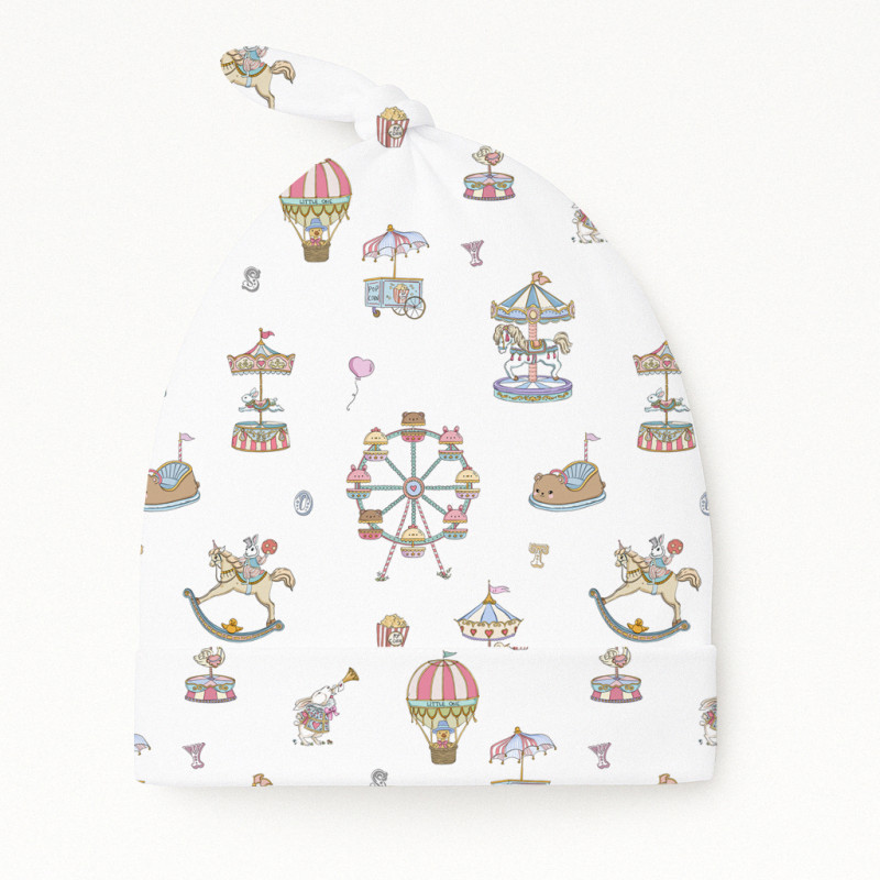 Supima Cotton Layette Hat with Knot H003 MERRY GO Supima Cotton Layette Hat with Knot H003 MERRY GO
