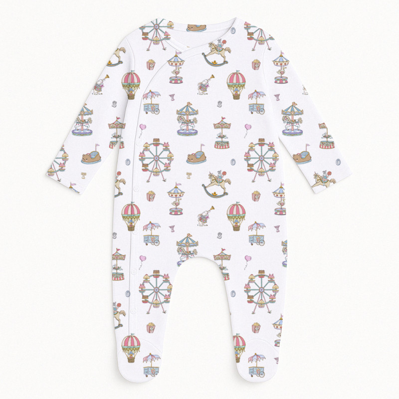 Babygrow for baby with Side Opening K020 MERRY GO Babygrow for baby with Side Opening K020 MERRY GO