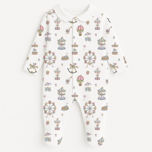 Babygrow with collar 100% p..