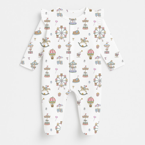 Babygrow with ruffles 100% ..