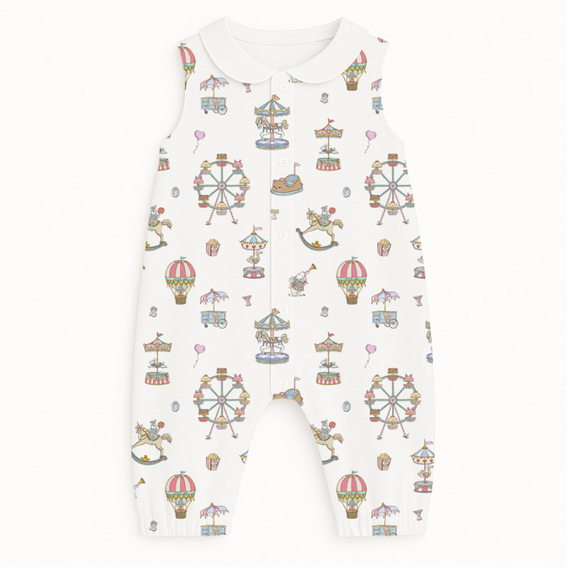 Long Supima Cotton Shortie with Sleeves and Collar R009CL MERRY GO Long Supima Cotton Shortie with Sleeves and Collar R009CL MERRY GO