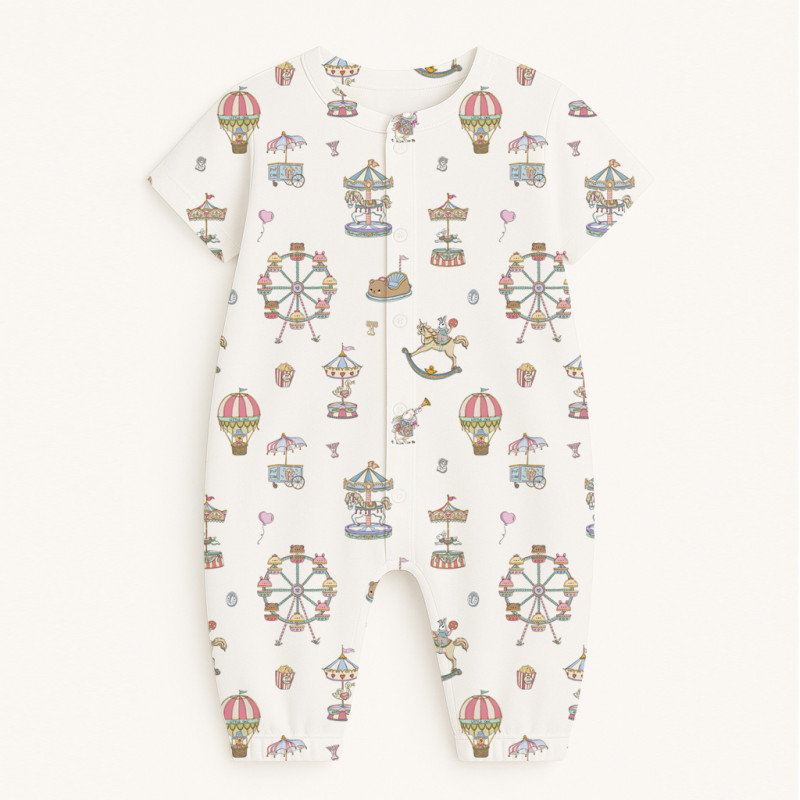Long Supima Cotton Shortie with Sleeves R017 MERRY GO Long Supima Cotton Shortie with Sleeves R017 MERRY GO