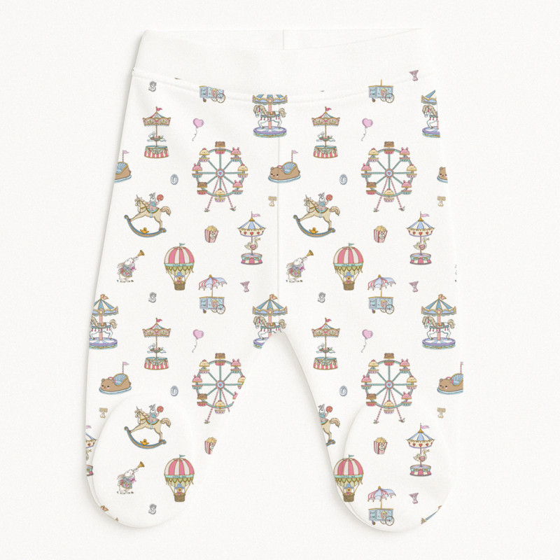 Footed Baby Pants SH002 MERRY GO Footed Baby Pants SH002 MERRY GO