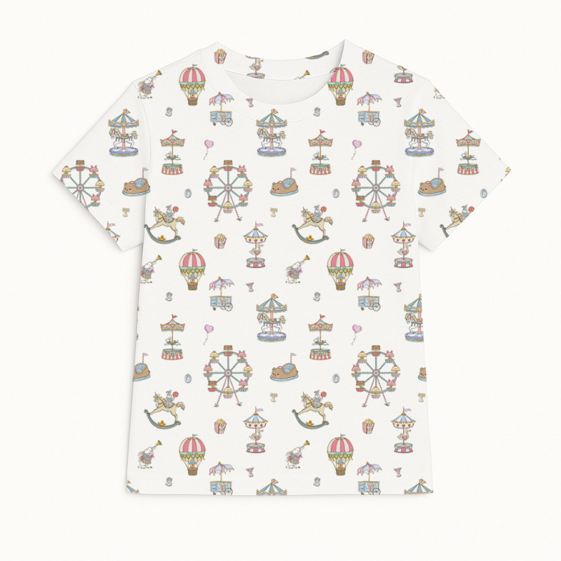 Short Sleeve T-shirt for Boys and Girls TSH001 MERRY GO Short Sleeve T-shirt for Boys and Girls TSH001 MERRY GO