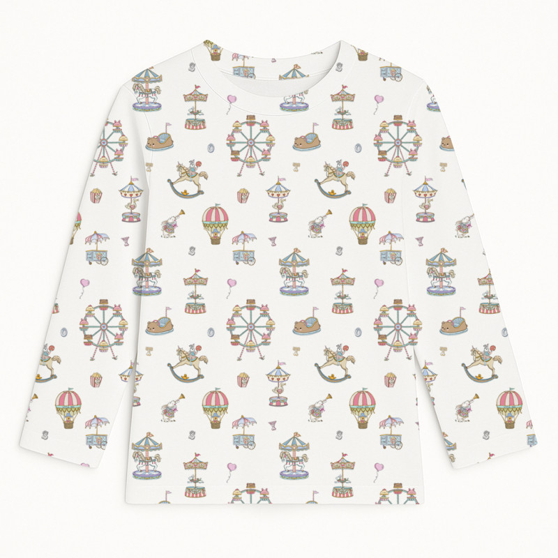 Long Sleeve T-shirt for Boys and Girls TSH002 MERRY GO Long Sleeve T-shirt for Boys and Girls TSH002 MERRY GO