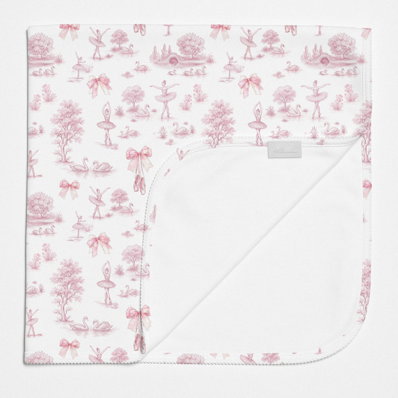 Two-Layer Baby Blanket BL001  SWAN LAKE