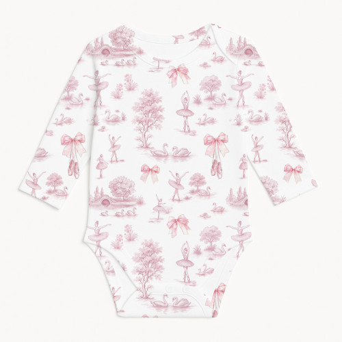 Printed Long-Sleeved Bodyve..