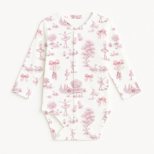 Printed Long-Sleeve Front F..