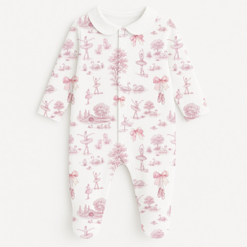 Babygrow with collar 100% p..