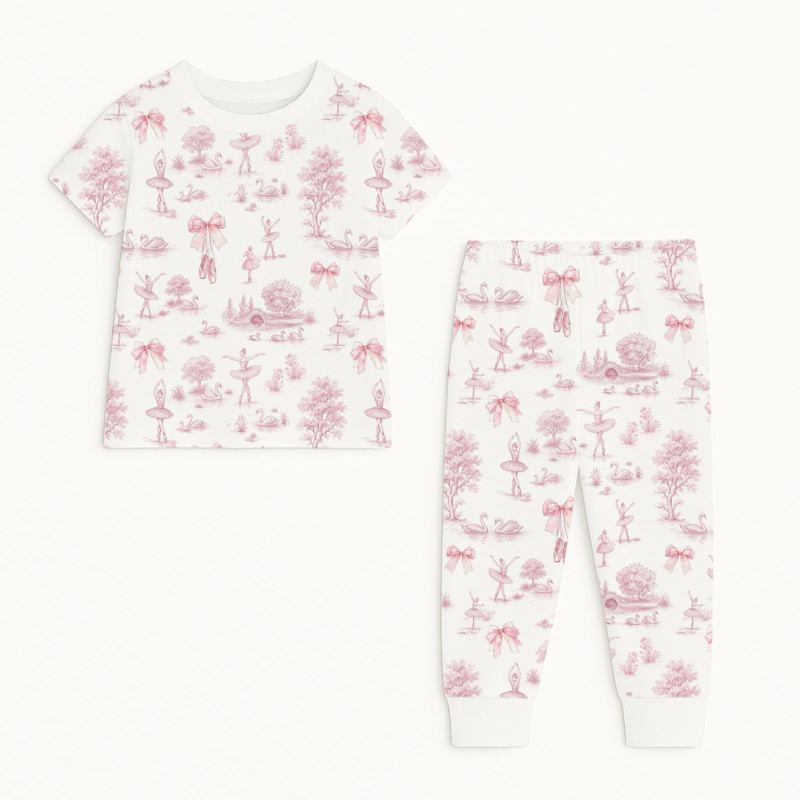 Patterned Supima Cotton Pyjamas Set PJ008 SWAN LAKE Patterned Supima Cotton Pyjamas Set PJ008 SWAN LAKE