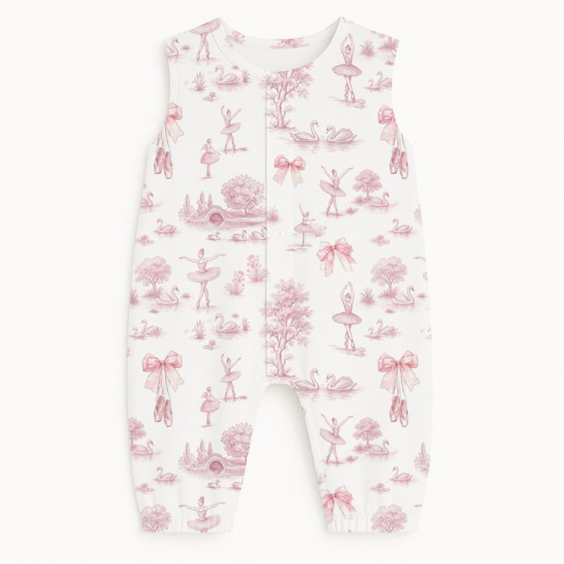 Long Supima Cotton Shortie with Sleeves R009 SWAN LAKE