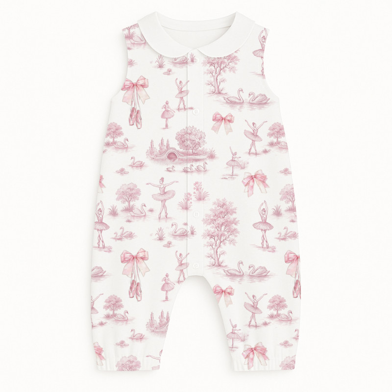 Long Supima Cotton Shortie with Sleeves and Collar R009CL SWAN LAKE