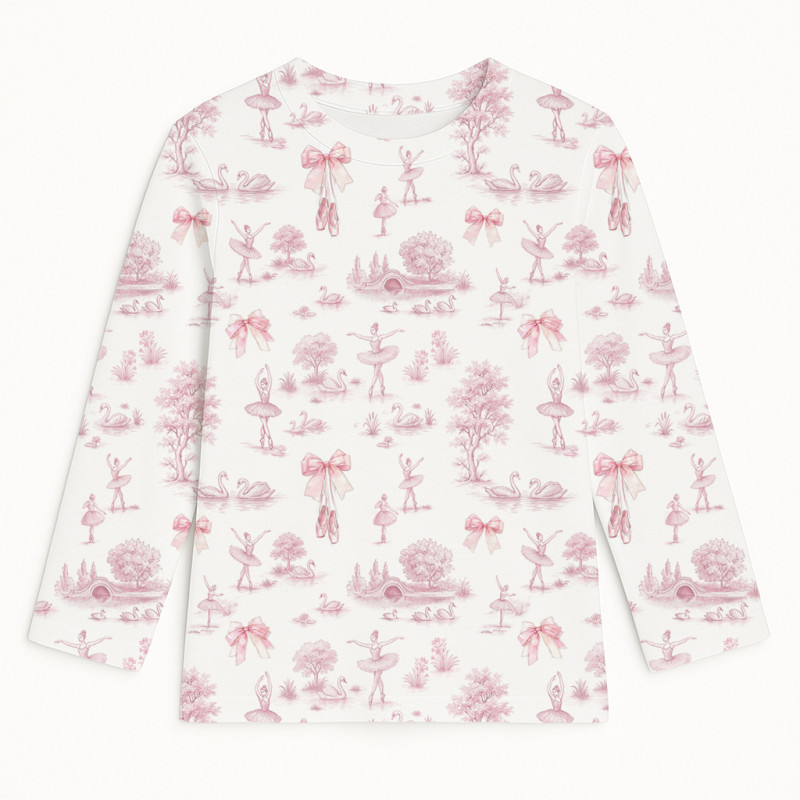 Long Sleeve T-shirt for Boys and Girls TSH002 SWAN LAKE Long Sleeve T-shirt for Boys and Girls TSH002 SWAN LAKE