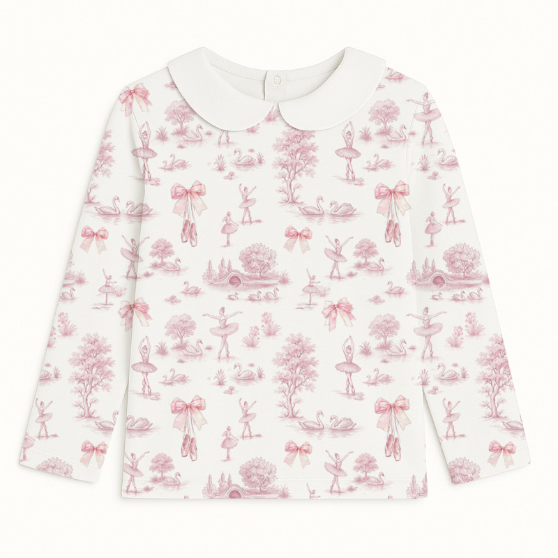 Long Sleeve T-shirt for Boys and Girls з комiрцем TSH002CL SWAN LAKE Long Sleeve T-shirt for Boys and Girls з комiрцем TSH002CL SWAN LAKE