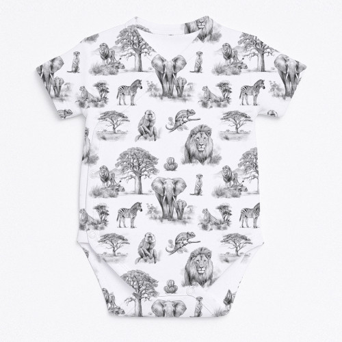 Printed Short-Sleeve Kimono..