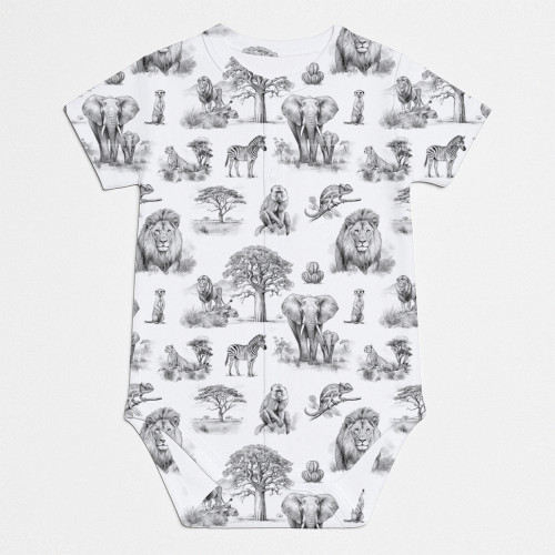 Printed Short-Sleeve Front ..