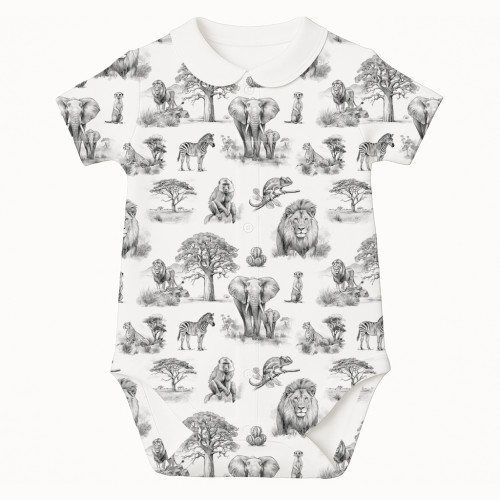 Printed Short-Sleeve Front ..