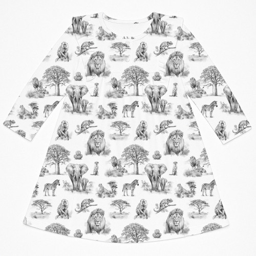 Charming Long-Sleeved Night..