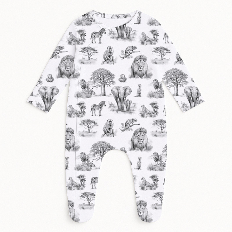 Babygrow for baby with Side Opening K020 WILD HORIZONT Babygrow for baby with Side Opening K020 WILD HORIZONT