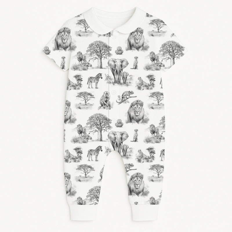 Romper Short sleeve with Collar K061CL WILD HORIZONT Romper Short sleeve with Collar K061CL WILD HORIZONT