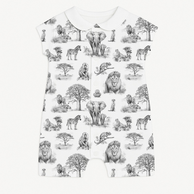 Supima Cotton Shortie with Collar R003CL WILD HORIZONT