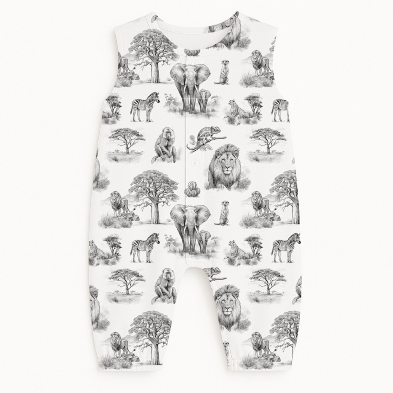 Long Supima Cotton Shortie with Sleeves R009 WILD HORIZONT