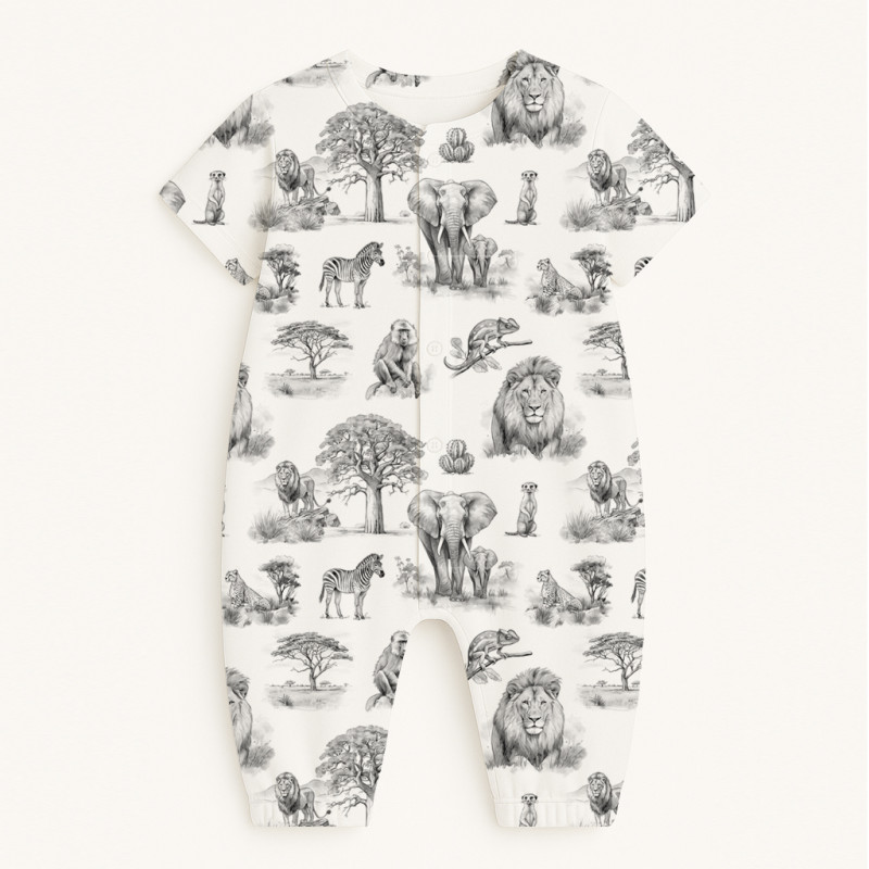 Long Supima Cotton Shortie with Sleeves  R017 WILD HORIZONT