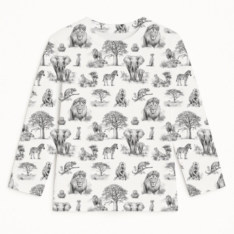 Long Sleeve T-shirt for Boys and Girls TSH002 WILD HORIZONT Long Sleeve T-shirt for Boys and Girls TSH002 WILD HORIZONT