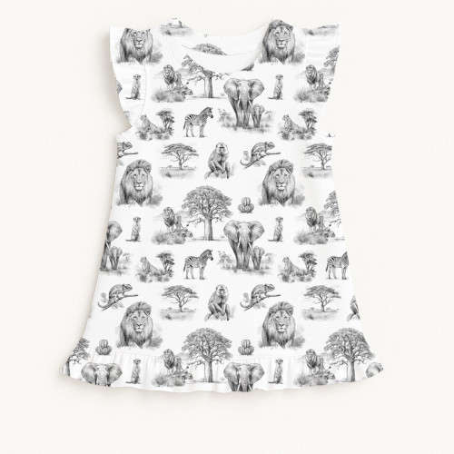 Frill Trim Sleeveless Top f..