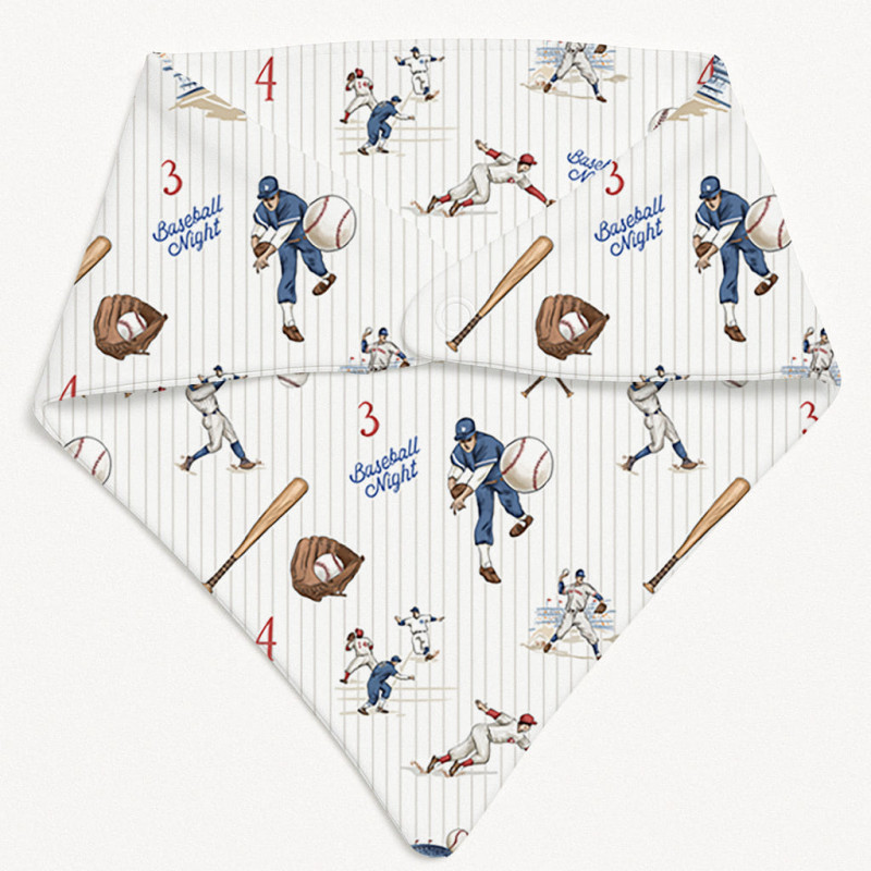Triangle Bandana Bib for Babies Bib001 BASEBALL Triangle Bandana Bib for Babies Bib001 BASEBALL