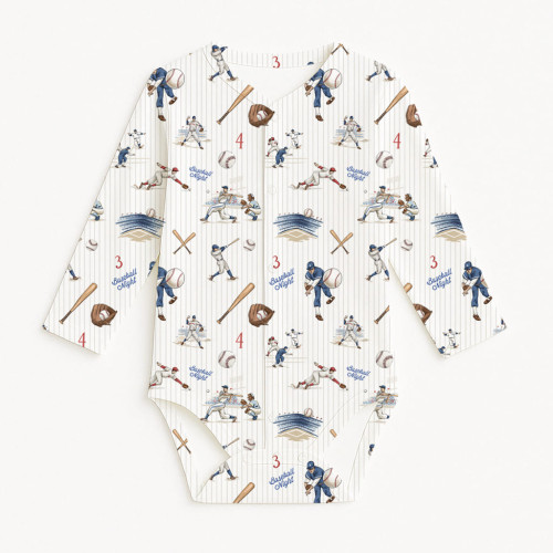 Printed Long-Sleeve Front F..
