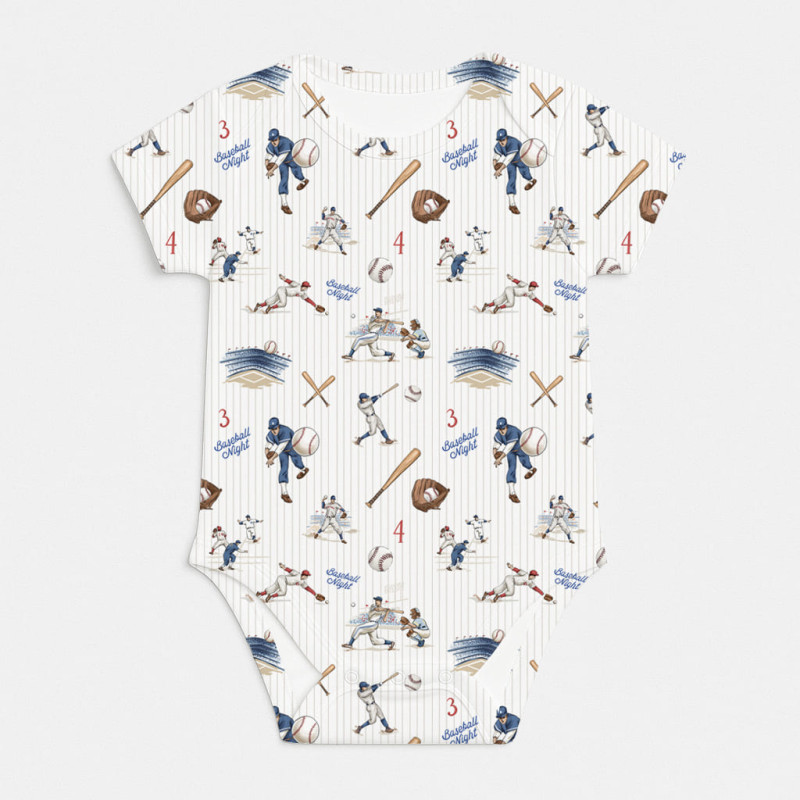 Боді з коротким рукавом для немовлят BSHL001  BASEBALL