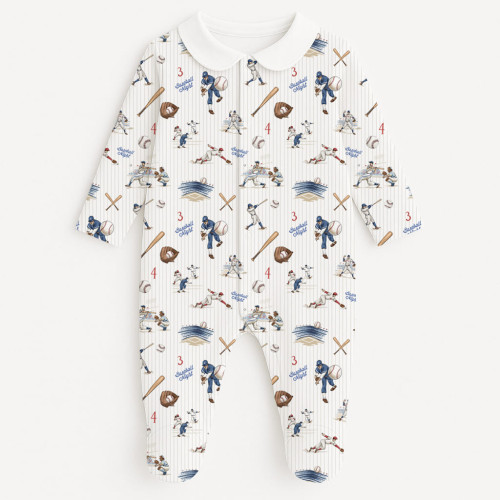 Babygrow with collar 100% p..