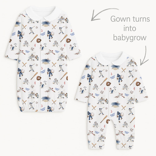 Baby converter gown with co..