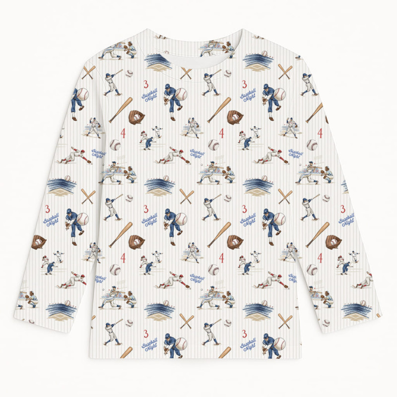 Long Sleeve T-shirt for Boys and Girls TSH002 BASEBALL