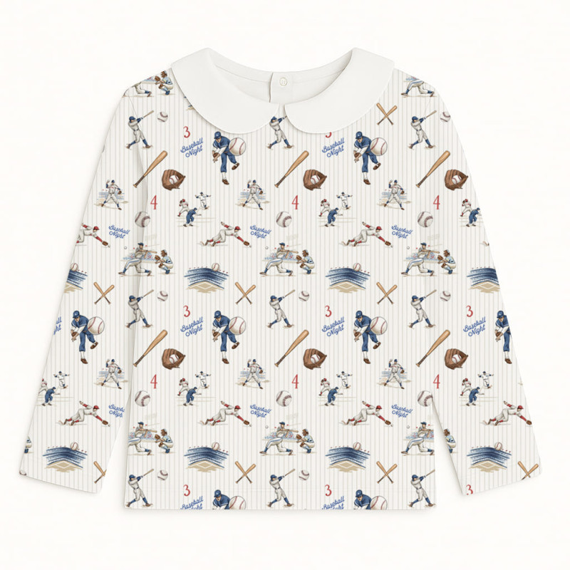 Long Sleeve T-shirt for Boys and Girls  з комiрцем TSH002CL BASEBALL