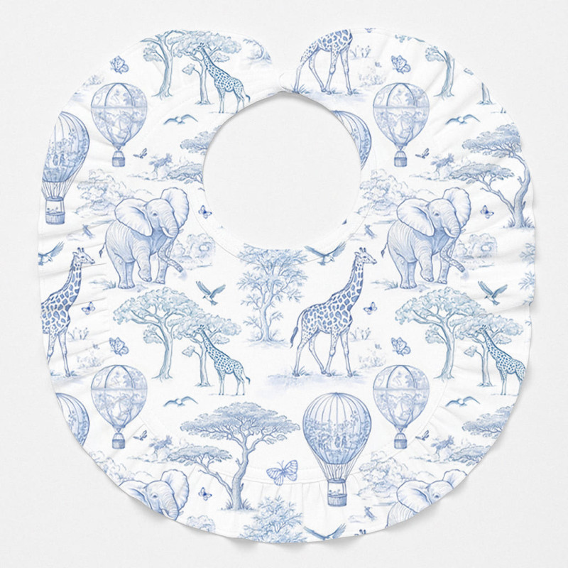 Слинявчик з обробкою рюшкой BIB006 BLUE TOILE AFRICA