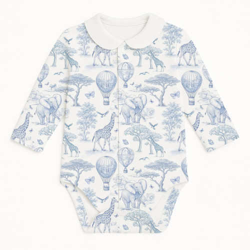 Printed Long-Sleeve Front F..